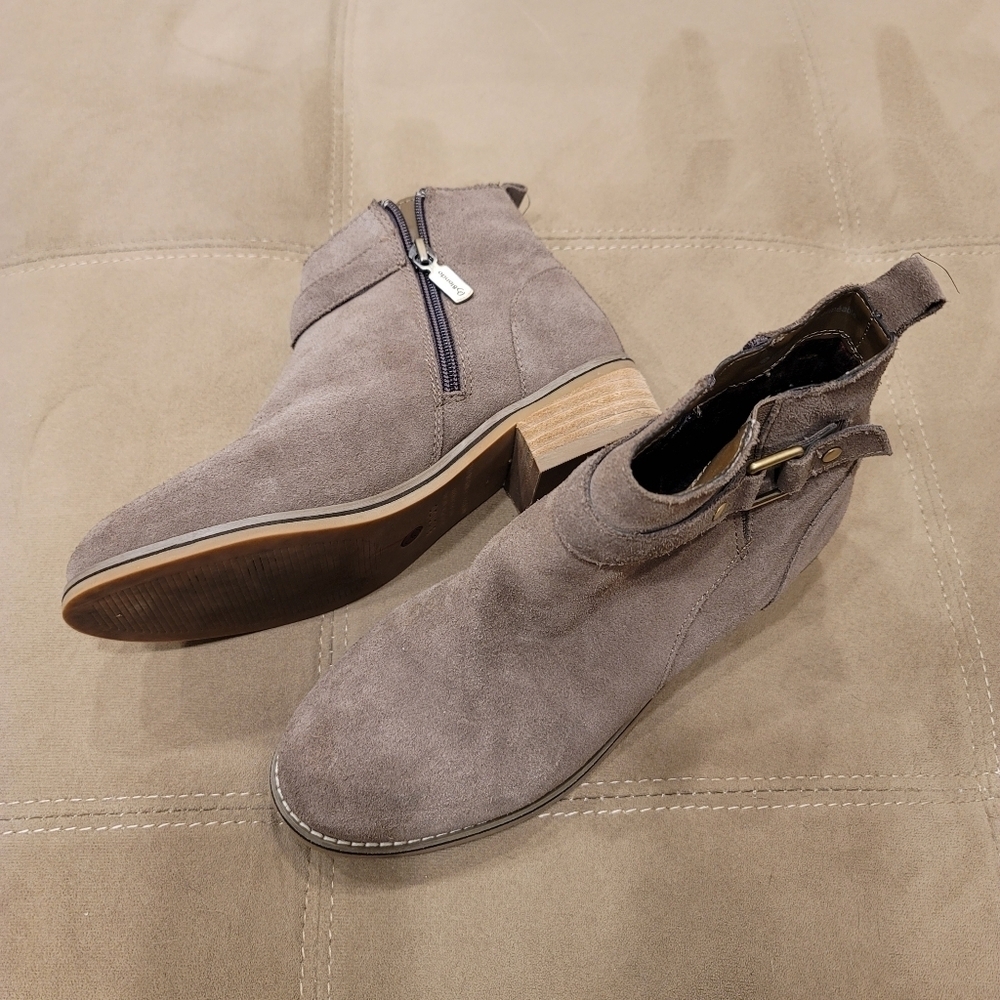 Blondo "Luca" Light Brown Waterproof Suede Booties - 7.5M